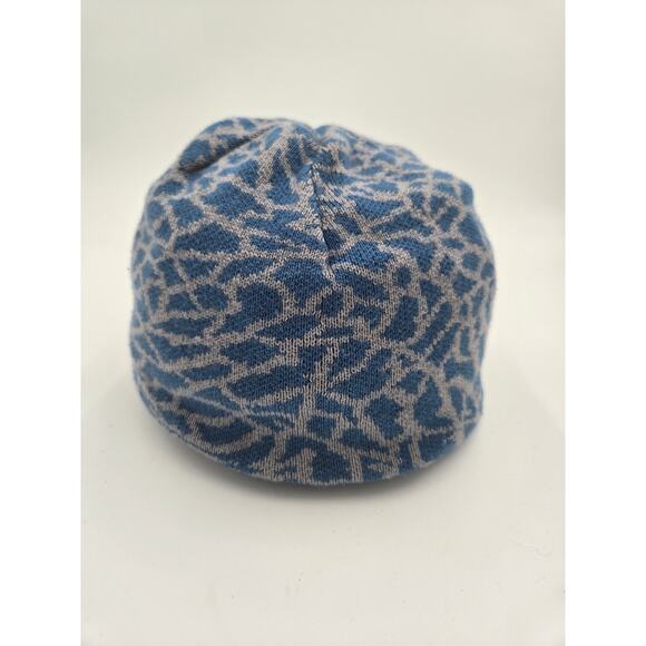 Jordan Elephant Print Beanie Blue Gray Knit Hat Jumpman Logo - Picture 2 of 2